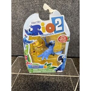 Rio 2~2-Pack Nico & Blu~2" Action Figure Doll~Bird/Blue Macaw Toy~NEW & SEALED